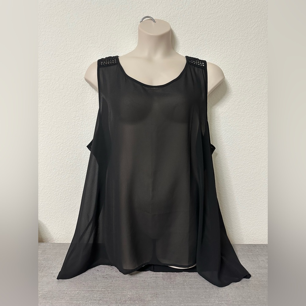 Torrid Elegant Women’s Plus Size Black Sleeveless Top 4X